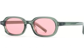 Resim Elmpaly Chooseme 2025 Yeni Oval Renkli Gözlük - Yeşil Çerçeve Toz Tablet Desen Günlük Moda 12+ 