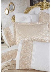 Resim Çeyiz Diyarı Şal 10 Parça Battaniyeli Çeyiz Seti Bej Bej 