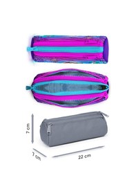 Resim Coral High Pembe Mor Kaplumbağa Üç Bölmeli Kalem Çantası - Kız Çocuk Çok Renkli 