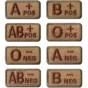 Resim 1 adet Kan Grubu Yamalama Nakış Yamaları, A+ AB+ O+ B+ POS A-B-AB-O- Kan Grubu, Giysiler, Çantalar, Şapka, Dekorasyon Kumaş Yamaları için DIY Dikiş 