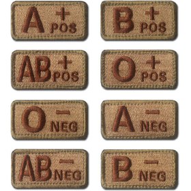 Resim 1 adet Kan Grubu Yamalama Nakış Yamaları, A+ AB+ O+ B+ POS A-B-AB-O- Kan Grubu, Giysiler, Çantalar, Şapka, Dekorasyon Kumaş Yamaları için DIY Dikiş 