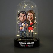 Resim Her Zaman Benimlesin Karikatürlü Işıklı Fanus Biblo 