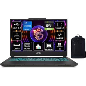 Resim Msı Cyborg 15 Intel Core I7 13620H 32GB 2tb SSD RTX4060 Freedos 15.6\ Fhd 144Hz Taşınabilir Bilgisayar A13VF892XTRWF07 + Zetta Çanta 