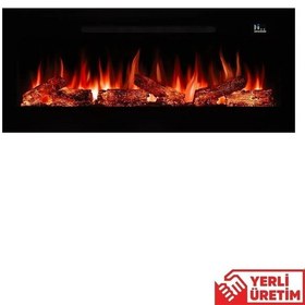 Resim Pagla 130 Elektrikli Şömine - Isıtıcılı, Cam Çerçeveli, Sınırsız 