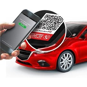 Resim QEM Numaratik Qr Okuyucu Hatalı Park Cam Etiketi Sticker Numaranız Görünmez 