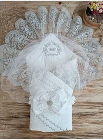 Resim Puset Örtüsü Bebek Kundağı Unisex Bebek Dış Kundak Battaniyesi Hastane Çıkışı Kundak Battaniye 