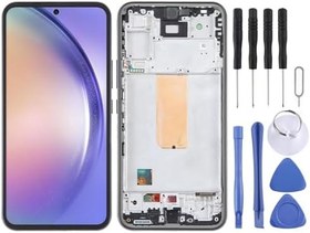 Resim Samsung A54 Uyumlu Lcd Ekran Dokunmatik Full Çıtalı TFT Siyah SM-A546 