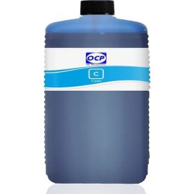 Resim Ocp Epson Stylus S21 Uyumlu Yazıcı Mürekkebi 1000ML C Cyan Mavi Pigment 