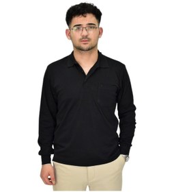 Resim Dynamo Erkek Büyük Beden Mevsimlik Polo Yaka Sweatshirt 1-6830 Bgl-st04415 Siyah 