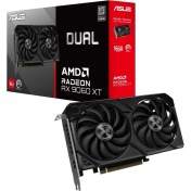 Resim Asus Dual Amd Radeon Rx 9060XT 16GB DUAL-RX9060XT-16G Gddr6 128BIT DX12 Gaming (Oyuncu) Ekran Kartı 