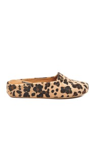 Resim Pierre Cardin Bej Leopar Hafif Tekstil Süet Önü Kapalı Kadın Ev Terliği PC-55371 Z 