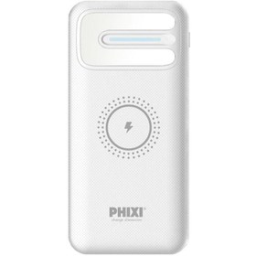 Resim Phixi Basic Pw22 20.000mah Kablosuz Şarjlı Powerbank - Çift Çıkışlı, Hızlı Şarj Ve Led Göstergeli 