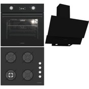 Resim Siyah Ankastre Set (BO O6555C DB - BH P6194C B - CH C6532C BB) Termikel
