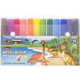 Resim Nova Color Keçeli Kalem 12 Li Jumbo NC-874 