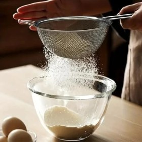 Resim CetKing Paslanmaz Çelik Pratik 3'lü Çay Süzgeci Sebze Makarna Un Süzgeç 10 12 14 cm 