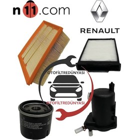 Resim Renault Megane 2 Ii 1.5Dci Filtre Yağ Bakım Seti K9K 328421938 