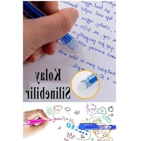 Resim Siyah Silinebilir Tükenmez Kalem 2 Adet Bıa Silinebilir Jel Pilot Kalem Mürekkepli Kolay Silinebilir Kumaş Kalemi - 