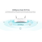 Resim Tp-Link VN020-F3 300Mbps 4 Port Kablosuz Router VDSL Modem 2x5dBi Anten 
