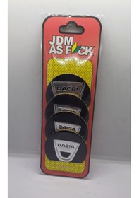 Resim Jant Göbeği Etiketi Dacia 55 Mm 4 Adet 