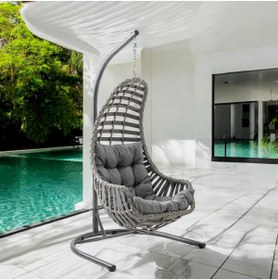 Resim Capri Swing Datça Bahçe Salıncağı | Tek Kişilik | Rattan Salıncak 