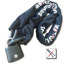 Resim Motoguards Strong Grade 13MM Kesilmez Motosiklet Zinciri + Yale kilit 
