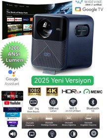 Resim wanbo Mozart 1 Pro Akıllı Projeksiyon Cihazı – 1200 ANSI, Google TV, HDR, MEMC, Lisanslı | 2025 Yeni 