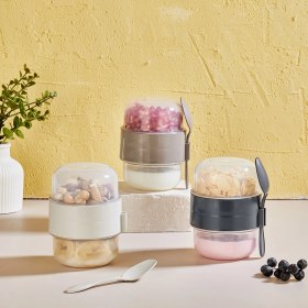 Resim Nuit Concept Yoğurt Kabı Müsli Kabı Qlux Bpa İçermez Sporcu Diyet Porsiyon Kabı L-00964 