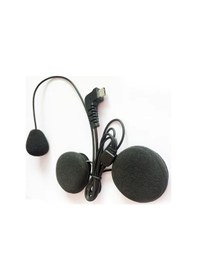 Resim Type C Girişli İntercom Kulaklığı Motorsiklet Kask İçi Kulaklık Mikrofon 
