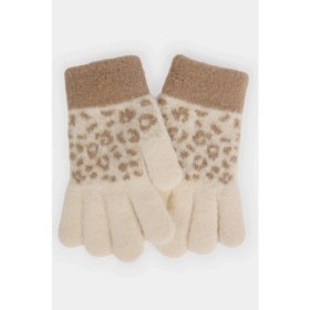 Resim DeFacto Kız Çocuk Leopar Desenli Triko Eldiven F5144A825WN 