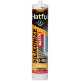 Resim Hatfix Silikonize Mastik Beyaz 450GR 