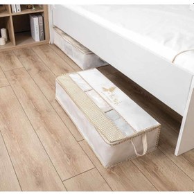 Resim 3 Adet Pencereli Baza Hurç Baza Altı Düzenleyici Hurç 70 32 30 Cm Gri-beyaz 