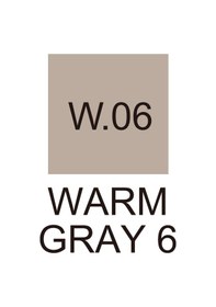 Resim Zig Kurecolor Kc-3000 Twin Marker - Warm Gray 6 - W06 