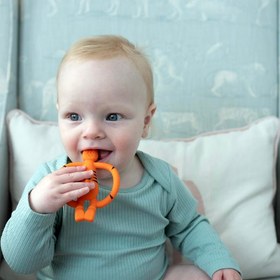 Resim Matchstick Monkey Silikon Diş Kaşıyıcı Teddy Tiger 