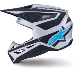 Resim Alpinestars SM3 Heath Off-Road Kaskı Siyah Gri 