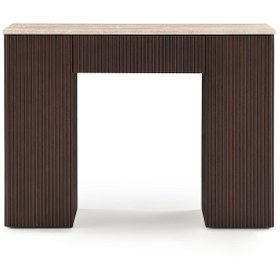 Resim Vall - Ceviz Dresuar (Traverten Tabla) - 120x40x90 
