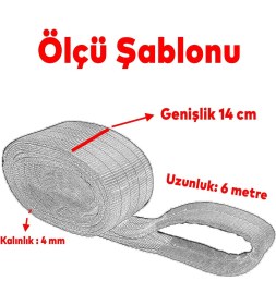 Resim Yük Kaldırma Sapan Polyester Spanzet 6 Ton 6 Metre Kahve Sağlam Taşıma Indirme Araç Çekme Halat 