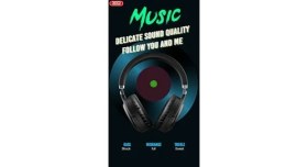 Resim Esmo Home Xo Kulak Üstü Kablosuz Bluetooth Kulaklık,, Gürültü Azaltma, 40 mm Sürücülü - 20 hz-20 khz Frekans - 250 MAH Batarya ile 4 Saat Müzik & Çağrı - Aux, Tf Kart & Radyo Destekli, BE18, Siyah 