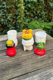 Resim Rufus Concept 3D Christmas Üçlü Silikon Mum Kalıp Seti 