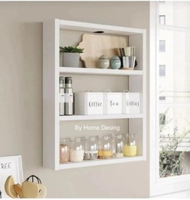 Resim Mutfak Duvar Rafı-dekoratif-çok Amaçlı Raf 