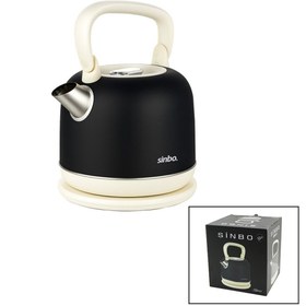 Resim Go İthalat RETRO SİYAH NOSTALJİ DEMLİK MODEL ÇELİK KETTLE SU ISITICI 2.2LT 1800W GİZLİ RESİZTANS SK-8035 (5314 