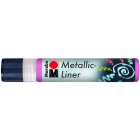 Resim Marabu Metallic Liner Boyutlu Boncuk Boyası 25ml 733 Pembe 