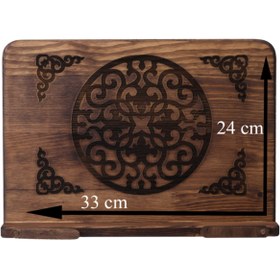 Resim Genel Markalar Ahşap Kuran Okuma Rahlesi, Takva ve Masaüstü Rahle, Pembe, 1 adet 