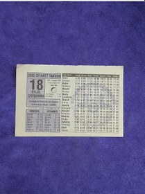 Resim 18 Eylül 2002 Takvim Yaprağı - Nostalji Koleksiyonluk Takvim Yaprağı A 