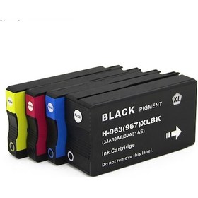 Resim Hp 963Xl Uyumlu Kartuşlar Hp 9010 9012 9013 9016 9020 4Renk 