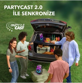 Resim Anker Rave Neo 2 80W Kablosuz Bluetooth Hoparlör - IPX7 - 18 Saate Varan Çalma Süresi - TWS Party Speaker - Ses Bombası - Siyah -A33A1 (Anker Türkiye Garantili) 