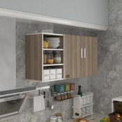 Resim Kenzlife hazır mutfak castus22 crd 060*120*22 mutfak banyo dolabı kapaklı raflı 
