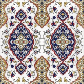 Resim Kütahya Çini Yapı Tasarım AC79 20X20 cm 4 Adet Çini Karo 