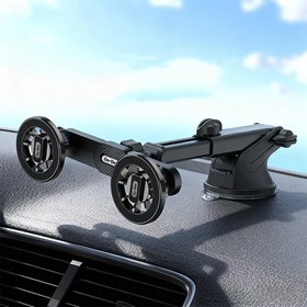 Resim Go Des GD-HD363 360 Derece Dönebilen Uzatılabilir 2in1 Araç Telefon Tutucu - Siyah 