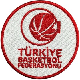 Resim Ex Patch Türkiye Basketbol Federasyonu Nakış Peç Patch 8 Cm 