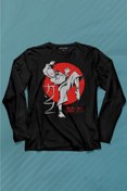 Resim Kendim Seçtim Kung Fu Uzak Doğu Spor Japonca Japanese Uzun Kollu Tişört Baskılı T-shirt 